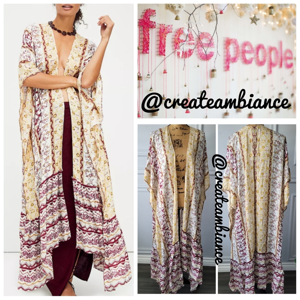 Free People Ruffle Kimono